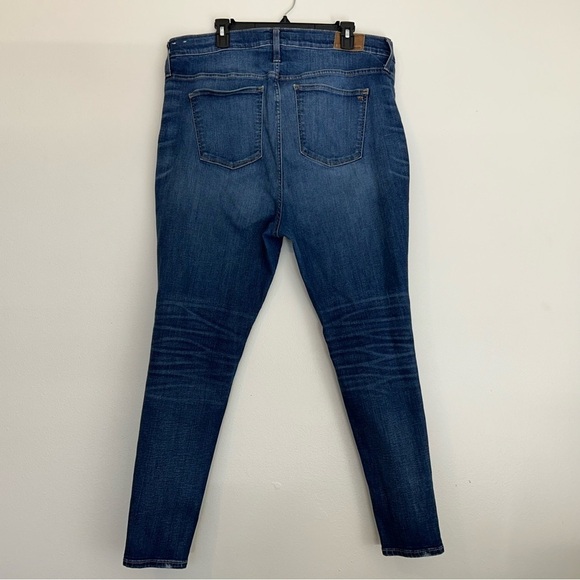 Madewell High Rise Skinny Jeans Size 35 Plus Size Adjustable Waist Stretch EUC - Picture 4 of 15